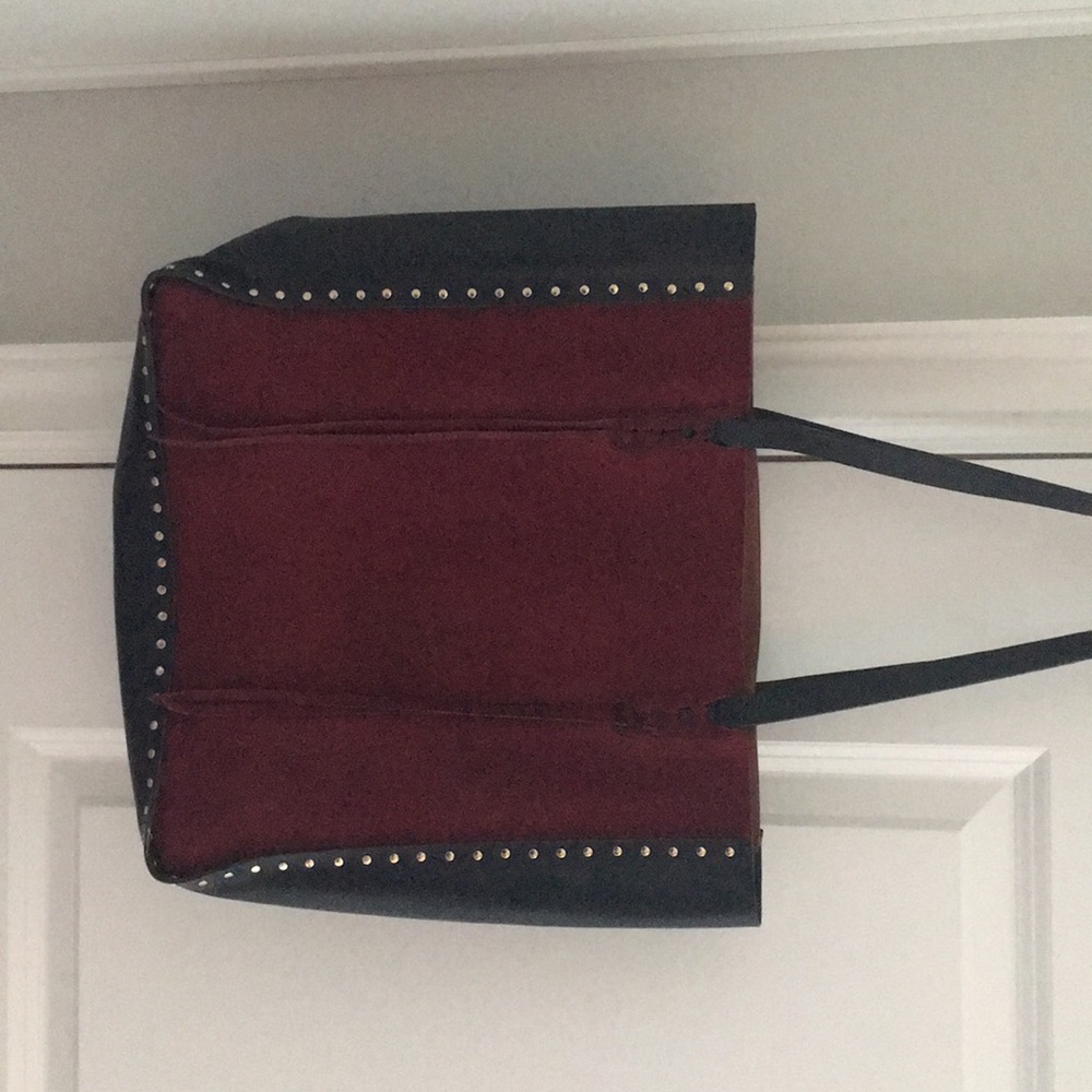 Vince Camuto suede/leather tote